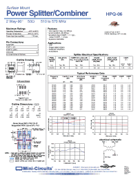 Datasheet HPQ-06 manufacturer Mini-Circuits