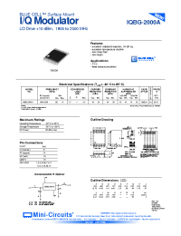 Datasheet IQBG-2000A manufacturer Mini-Circuits