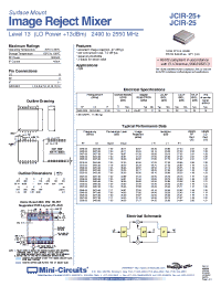 Datasheet JCIR-25+ manufacturer Mini-Circuits