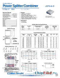 Datasheet JCOS-ED10356/1 manufacturer Mini-Circuits