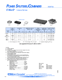 Datasheet JCPS-6-3 manufacturer Mini-Circuits