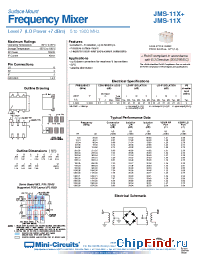 Datasheet JMS-11X+ manufacturer Mini-Circuits