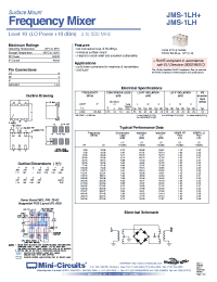 Datasheet JMS-1LH+ manufacturer Mini-Circuits
