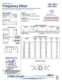 Datasheet JMS-2MH+ manufacturer Mini-Circuits