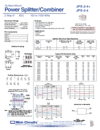 Datasheet JPS-2-4+ manufacturer Mini-Circuits