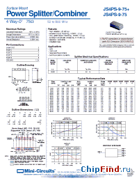 Datasheet JS4PS-9-75 manufacturer Mini-Circuits