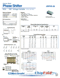 Datasheet JSPHS-26 manufacturer Mini-Circuits