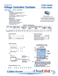 Datasheet JTOS-1000W+ manufacturer Mini-Circuits
