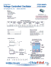 Datasheet JTOS-3000P+ manufacturer Mini-Circuits