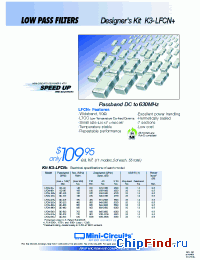 Datasheet K3-LFCN+ manufacturer Mini-Circuits