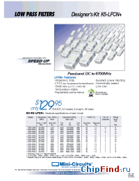 Datasheet K5-LFCN+ manufacturer Mini-Circuits