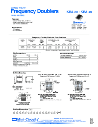 Datasheet KBA-40 manufacturer Mini-Circuits