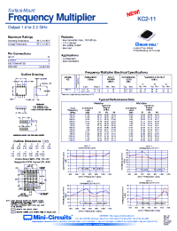 Datasheet KC2-11 manufacturer Mini-Circuits