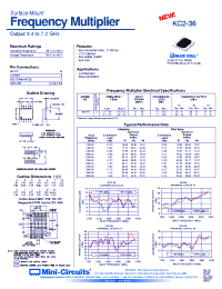 Datasheet KC2-36 manufacturer Mini-Circuits
