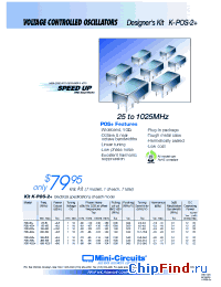 Datasheet K-POS-2+ manufacturer Mini-Circuits