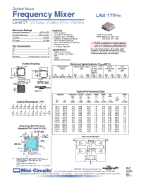 Datasheet LAVI-17VH manufacturer Mini-Circuits