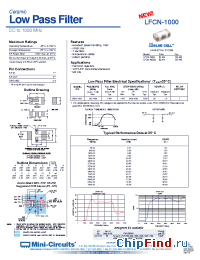 Datasheet LFCN-1000 manufacturer Mini-Circuits