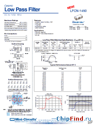 Datasheet LFCN-1450D manufacturer Mini-Circuits