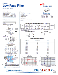 Datasheet LFCN-1800D manufacturer Mini-Circuits