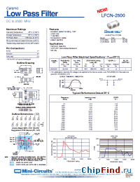Datasheet LFCN-2500 manufacturer Mini-Circuits