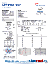 Datasheet LFCN-3000 manufacturer Mini-Circuits