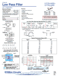Datasheet LFCN-4400 manufacturer Mini-Circuits
