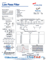 Datasheet LFCN-6700D manufacturer Mini-Circuits