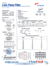 Datasheet LFCN-95D manufacturer Mini-Circuits