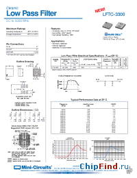 Datasheet LFTC-3300 manufacturer Mini-Circuits