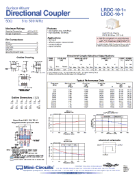 Datasheet LRDC-10-1 manufacturer Mini-Circuits