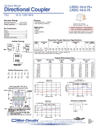 Datasheet LRDC-10-2-75 manufacturer Mini-Circuits