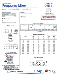 Datasheet LRMS-1+ manufacturer Mini-Circuits