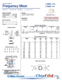 Datasheet LRMS-1H+ manufacturer Mini-Circuits