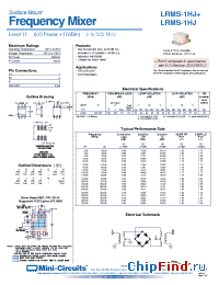 Datasheet LRMS-1HJ+ manufacturer Mini-Circuits