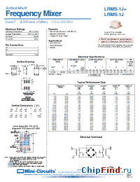 Datasheet LRMS-1J+ manufacturer Mini-Circuits