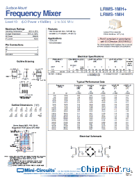 Datasheet LRMS-1MH+ manufacturer Mini-Circuits
