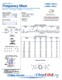 Datasheet LRMS-1MHJ+ manufacturer Mini-Circuits