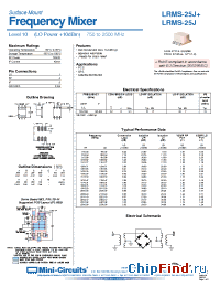 Datasheet LRMS-25J+ manufacturer Mini-Circuits