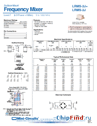 Datasheet LRMS-2J+ manufacturer Mini-Circuits