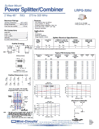 Datasheet LRPQ-320J manufacturer Mini-Circuits