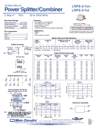 Datasheet LRPS-2-11J+ manufacturer Mini-Circuits