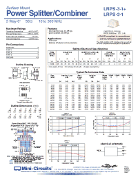 Datasheet LRPS-3-1 manufacturer Mini-Circuits