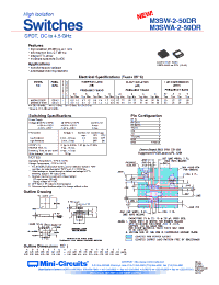 Datasheet M3SW-2-50DR manufacturer Mini-Circuits