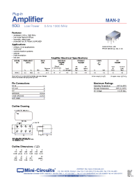 Datasheet MAN-2 manufacturer Mini-Circuits