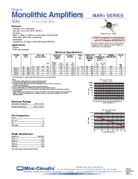 Datasheet MAR-4+ manufacturer Mini-Circuits