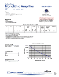 Datasheet MAR-6SM+ manufacturer Mini-Circuits