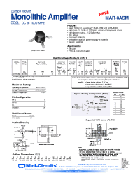 Datasheet MAR-8ASM manufacturer Mini-Circuits