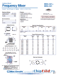 Datasheet MBA-591 manufacturer Mini-Circuits
