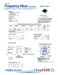 Datasheet MCA1-60 manufacturer Mini-Circuits