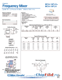 Datasheet MCA-19FLH manufacturer Mini-Circuits